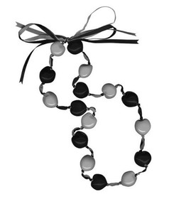 Lucky Kukui Nuts Necklace Black/Silver CO