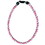 Titanium Ionic Braided Necklace - Pink/White