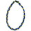 Titanium Ionic Braided Necklace - Royal Blue/Gold