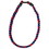 Titanium Ionic Braided Necklace - Navy Blue/Red