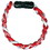 Titanium Ionic Braided Wristband - Red/White