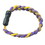 Titanium Ionic Braided Wristband - Purple/Gold
