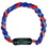Titanium Ionic Braided Wristband - Royal Blue/Red
