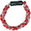 Titanium Ionic Braided Wristband - Red/Silver