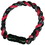 Titanium Ionic Braided Wristband - Red/Black