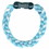 Titanium Ionic Braided Wristband - Carolina Blue/White