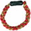 Titanium Ionic Braided Wristband - Red/Gold