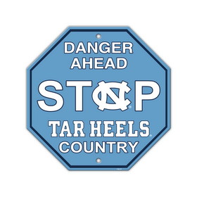 North Carolina Tar Heels Sign 12x12 Plastic Stop Style CO