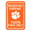 Clemson Tigers Sign 12x18 Plastic Reserved Parking Style CO
