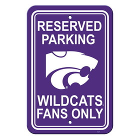 Kansas State Wildcats Sign 12x18 Plastic Reserved Parking Style CO