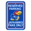 Kansas Jayhawks Sign 12x18 Plastic Reserved Parking Style CO