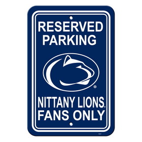 Penn State Nittany Lions Sign 12x18 Plastic Reserved Parking Style CO