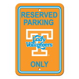Tennessee Volunteers Sign 12x18 Plastic Reserved Parking Style Lady Vols Design CO