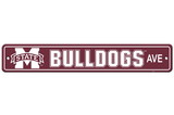Mississippi State Bulldogs Sign 4x24 Plastic Street Style CO