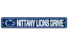 Penn State Nittany Lions Sign 4x24 Plastic Street Style CO