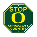 Oregon Ducks Sign 12x12 Plastic Stop Style O Design CO