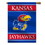 Kansas Jayhawks Banner 28x40 House Flag Style 2 Sided CO