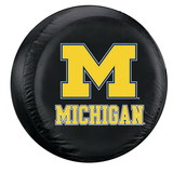 Michigan Wolverines Tire Cover Large Size Black