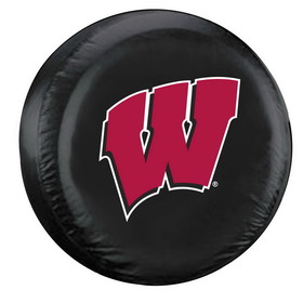 Wisconsin Badgers Tire Cover Large Size Black CO
