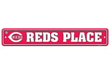 Cincinnati Reds Sign 4x24 Plastic Street Style CO