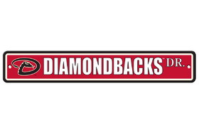 Arizona Diamondbacks Sign 4x24 Plastic Street Style CO