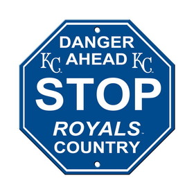 Kansas City Royals Sign 12x12 Plastic Stop Style CO