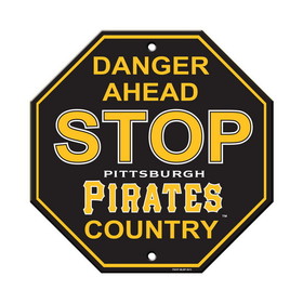 Pittsburgh Pirates Sign 12x12 Plastic Stop Style CO