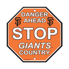 San Francisco Giants Sign 12x12 Plastic Stop Style CO