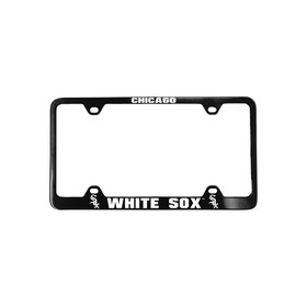 Chicago White Sox License Plate Frame Laser Cut Black