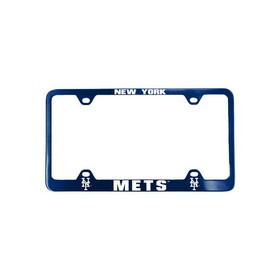 New York Mets License Plate Frame Laser Cut Blue