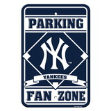 New York Yankees Sign 12x18 Plastic Fan Zone Parking Style CO