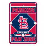 St. Louis Cardinals Sign - Plastic - Fan Zone Parking - 12 in x 18 in