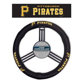 Pittsburgh Pirates Steering Wheel Cover Leather CO