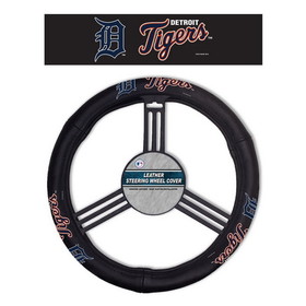 Detroit Tigers Steering Wheel Cover Leather CO