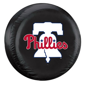 Philadelphia Phillies Tire Cover Large Size Black Alternate CO