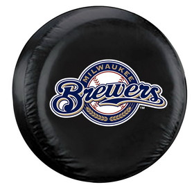 Milwaukee Brewers Tire Cover Standard Size Black CO