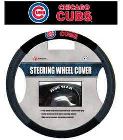 Chicago Cubs Steering Wheel Cover Mesh Style CO