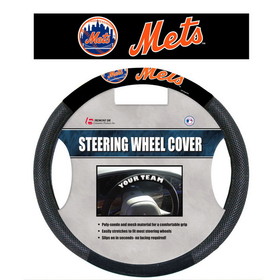 New York Mets Steering Wheel Cover Mesh Style CO