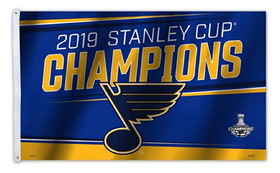 St. Louis Blues Flag 3x5 Banner 2019 Stanley Cup Champs CO