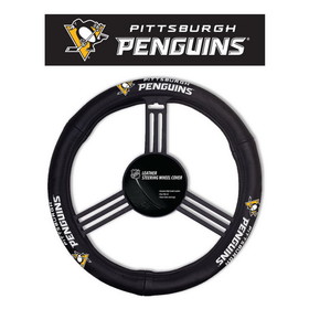 Pittsburgh Penguins Steering Wheel Cover Leather CO