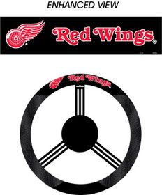 Detroit Red Wings Steering Wheel Cover Mesh Style CO