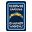 Los Angeles Chargers Sign 12x18 Plastic Reserved Parking Style