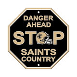 New Orleans Saints Sign 12x12 Plastic Stop Style CO