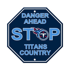 Tennessee Titans Sign 12x12 Plastic Stop Style Alternate CO