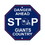 New York Giants Sign 12x12 Plastic Stop Style CO