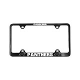 Carolina Panthers License Plate Frame Laser Cut Black