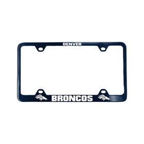 Denver Broncos License Plate Frame Laser Cut Blue