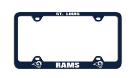 Los Angeles Rams License Plate Frame Laser Cut Blue