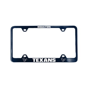 Houston Texans License Plate Frame Laser Cut Blue