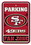 San Francisco 49ers Sign - Plastic - Fan Zone Parking - 12 in x 18 in